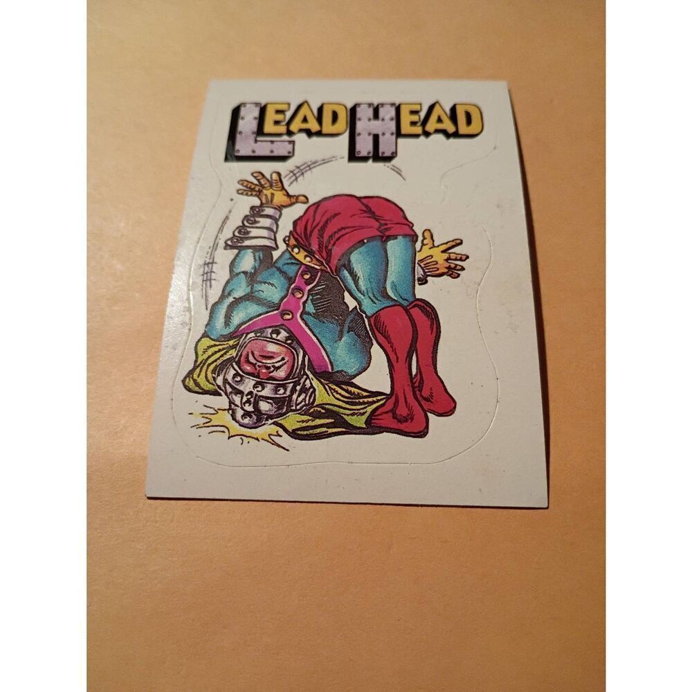 1983 General Mills Zero Hero Trading Card Sticker Vintage #51 Lead Head